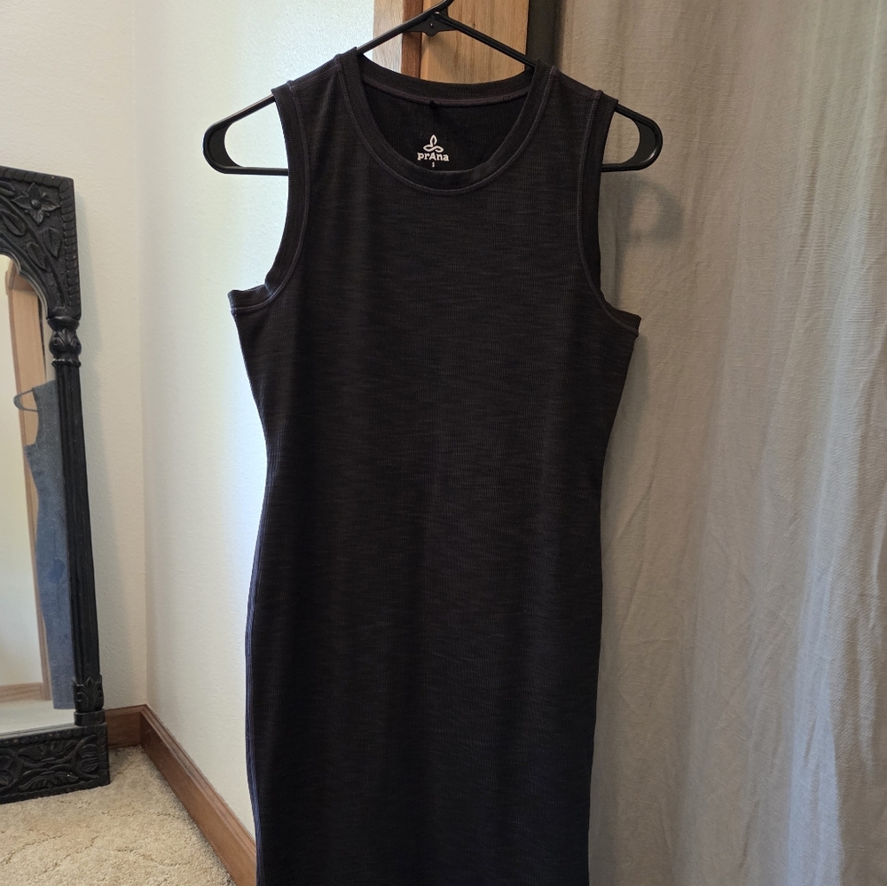 Prana Charcoal Sleeveless Midi Dress
